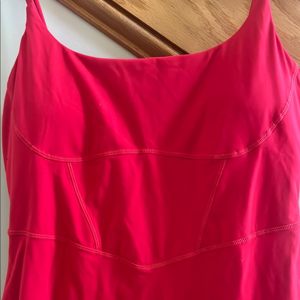 Halara Play It My Way Vibrant Red Sleeveless Dress Size Medium New With Tag - Picture 2 of 8